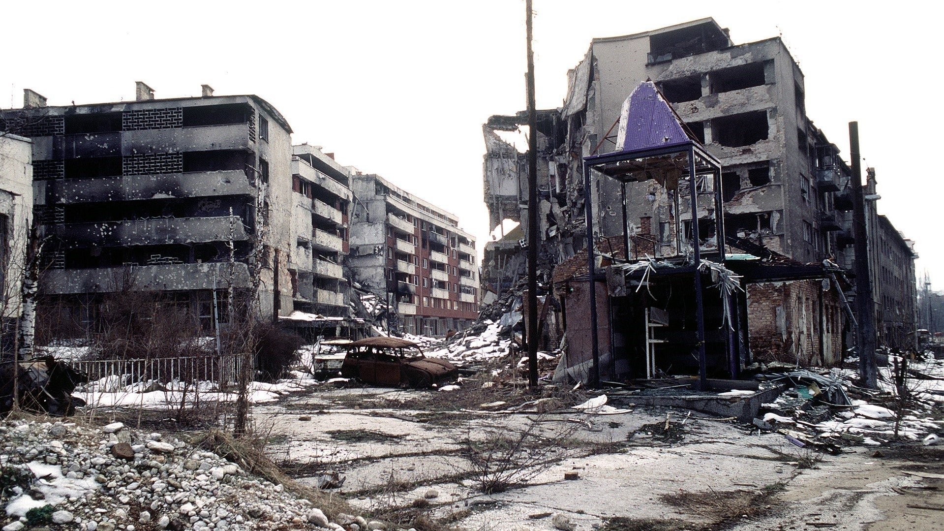  Zerstörte Gebäude in Sarajevo, o.J.